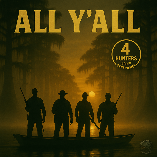 SwampBlood Gator Guides logo for All Y’all 4-Person Louisiana Alligator Hunt